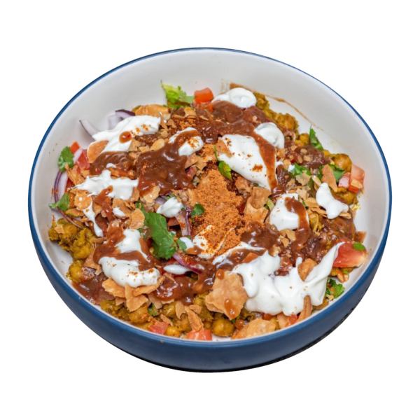 Chana Papri Chaat with Meethi Chatni